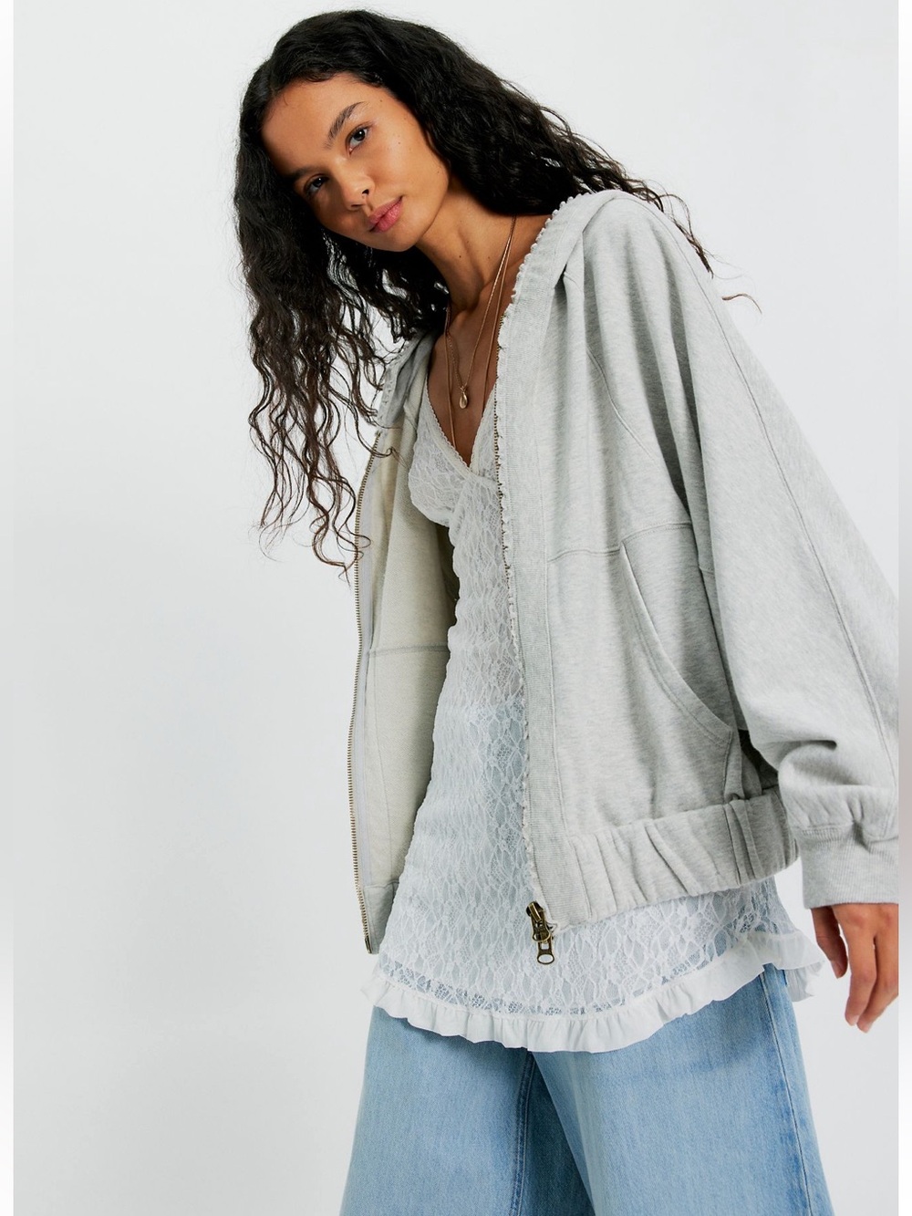 NWT FREE PEOPLE GOTTA GO ZIP UP